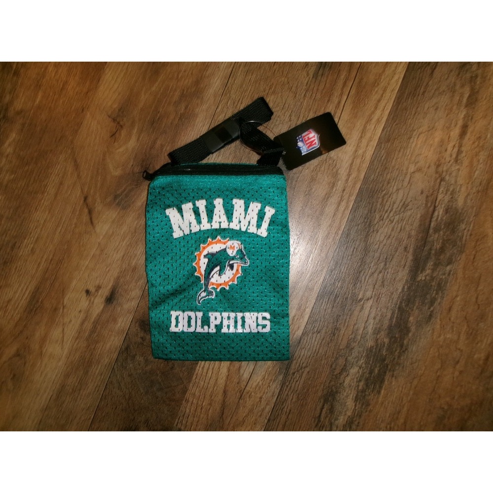 MIAMI DOLPHINS 5X7 CAMERA PHONE  BAG PURSE TOTE    00S Y2K  VINTAGE L2